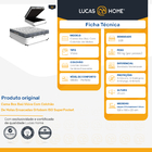 Cama Box Baú Viúva + Colchão Ortobom De Molas Ensacadas - Iso