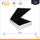 Cama Box Baú Viúva + Colchão Ortobom de Molas Physical Nanola