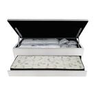 Cama Box Baú Viúva Com Auxiliar Para Colchão 128x188x46cm