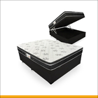 Cama Box Baú Viúva Com Colchão de Molas Ortobom Physical Nano