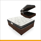 Cama Box Baú Viúva Com Colchão de Molas Ortobom Physical Nano