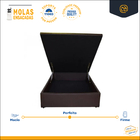 Cama Box Baú Viúva Com Colchão de Molas Ortobom Physical Nano