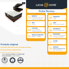 Cama Box Baú Viúva Com Colchão de Molas Ortobom Physical Nano