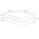 Cama Box Baú Viuva Preta + Colchão De Molas Ensacadas - Comfo