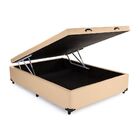 Cama Box Baú Viúva Sp Móveis Sintético Bege - 39x128x188