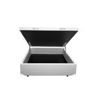 Cama Box Baú Viúva Sp Móveis Sintético Branco - 39x128x188