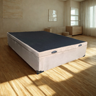 Cama Box Baú Viuvão Suede Bege Com Pistão A Gás - Imperium do