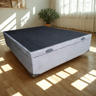 Cama Box Baú Viuvão Suede Cinza Com Pistão A Gás - Estrutura