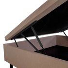 Cama Box B&g Baú Casal Courino Bege 138x188x42 Bege