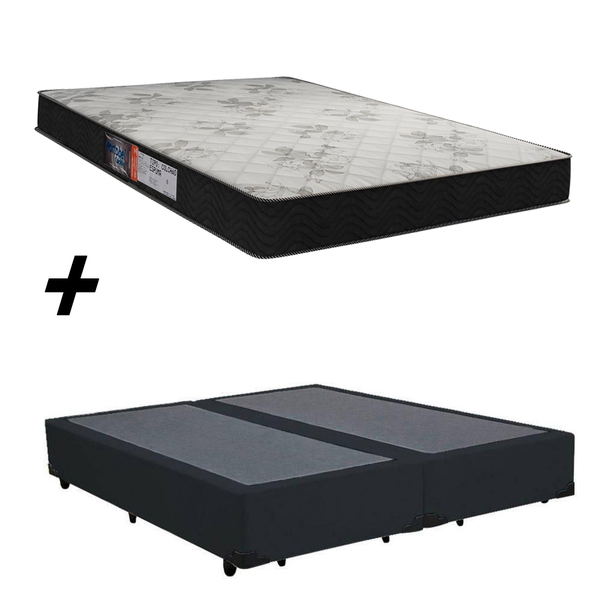 Cama Box Bipartido Casal + Colchão Portobel Viena D23 57x138x