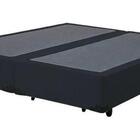 Cama Box Bipartido Casal Suede(1.38x1.88) Cafecomleite