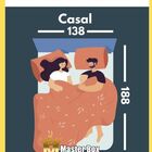 Cama Box Bipartido Premium Corino Branco Casal 1 38 X 1 88 X