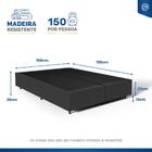 Cama Box Bipartido Queen 158 cm