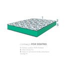 Cama Box Bipartido Queen + Colchão Portobel Veneza D33 64x158