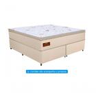 Cama Box Blindada Casal 138x188x36 Suede Bege
