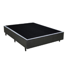 Cama Box Casal 138 Cinza Sintetico - Santo Box