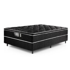 Cama Box Casal 138cm Pérola Negra Gazin Colchões Megasul