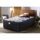 Cama Box Casal 138x188x52cm Imperial Black Montreal Tecido Po