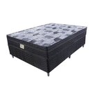 Cama Box Casal 138x188x52cm Imperial Black Montreal Tecido Po