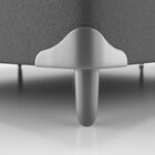 Cama Box Casal 138x188x54cm D40 Classic C Pillow Branco/cinza