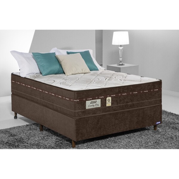 Cama Box Casal 138x188x72cm Country Gazin Colchões Megasul