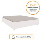 Cama Box Casal 193cmx144cm Mônaco Com Cabeceira Extensivel E