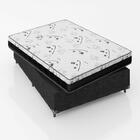 Cama Box Casal + Colchão D33 One Face - Suede Preto