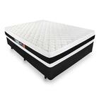 Cama Box Casal + Colchão De Espuma D45 - Castor - Black White
