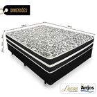 Cama Box Casal + Colchão De Molas - Anjos - Black Graphite 13