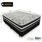 Cama Box Casal + Colchão De Molas - Anjos - Black Graphite 13