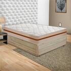 Cama Box Casal + Colchão De Molas Ensacadas 138x188x59cm