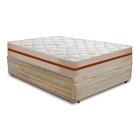 Cama Box Casal + Colchão De Molas Ensacadas 138x188x59cm