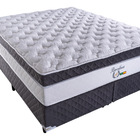 Cama Box Casal + Colchão de Molas Ensacadas e Látex Barcelona