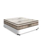 Cama Box Casal + Colchão De Molas Ensacadas Gazin Airluc 138cm