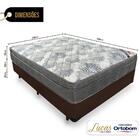 Cama Box Casal + Colchão De Molas Ensacadas Ortobom Iso Super