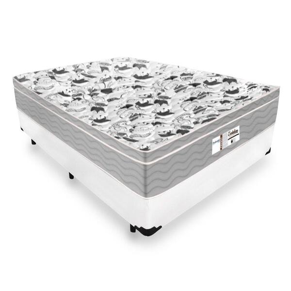 Cama Box Casal + Colchão De Molas Ensacadas - Probel - Evolut