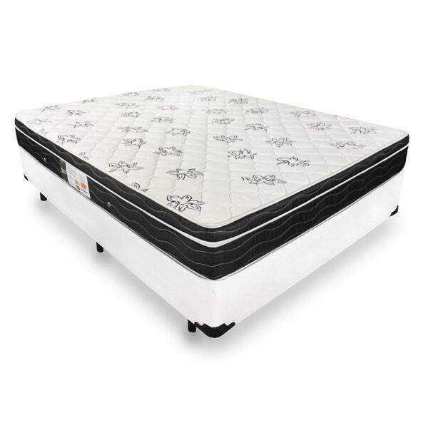 Cama Box Casal + Colchão De Molas - Ortobom - Physical Nanola