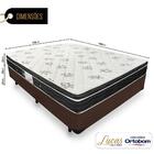 Cama Box Casal + Colchão De Molas - Ortobom - Physical Nanola