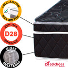 Cama Box Casal + Colchão Molas Ensacadas E Cabeceira 138x188x