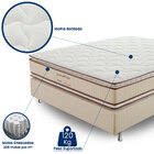 Cama Box Casal (box + Colchão) 138x188x65 Bali Prorelax Molas