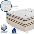 Cama Box Casal (box + Colchão) 138x188x67 Prata Prorelax Pill