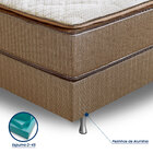 Cama Box Casal (box + Colchão) 138x188x71 Brilhante Prorelax