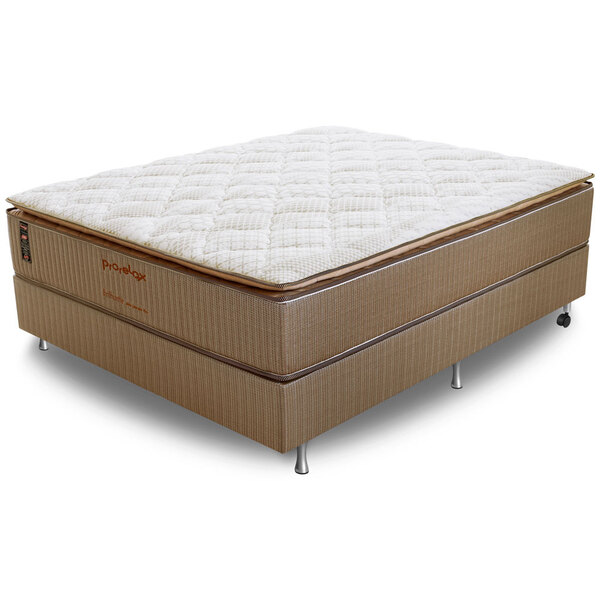 Cama Box Casal (box + Colchão) 138x188x71 Brilhante Prorelax