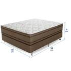 Cama Box Casal (box + Colchão) 138x188x71 Prata Prorelax Pill