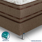 Cama Box Casal (box + Colchão) 138x188x71 Prata Prorelax Pill