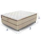 Cama Box Casal (box + Colchão) 138x188x71 Safira Prorelax Mol