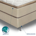 Cama Box Casal (box + Colchão) 138x188x71 Safira Prorelax Mol