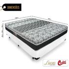 Cama Box Casal+ Colchão Castor 138x188x60cm Branco