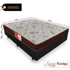 Cama Box Casal+ Colchão Cristal 138x188x55cm Preto