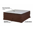 Cama Box Casal Aconchego Duplo Molejo 138x188x40